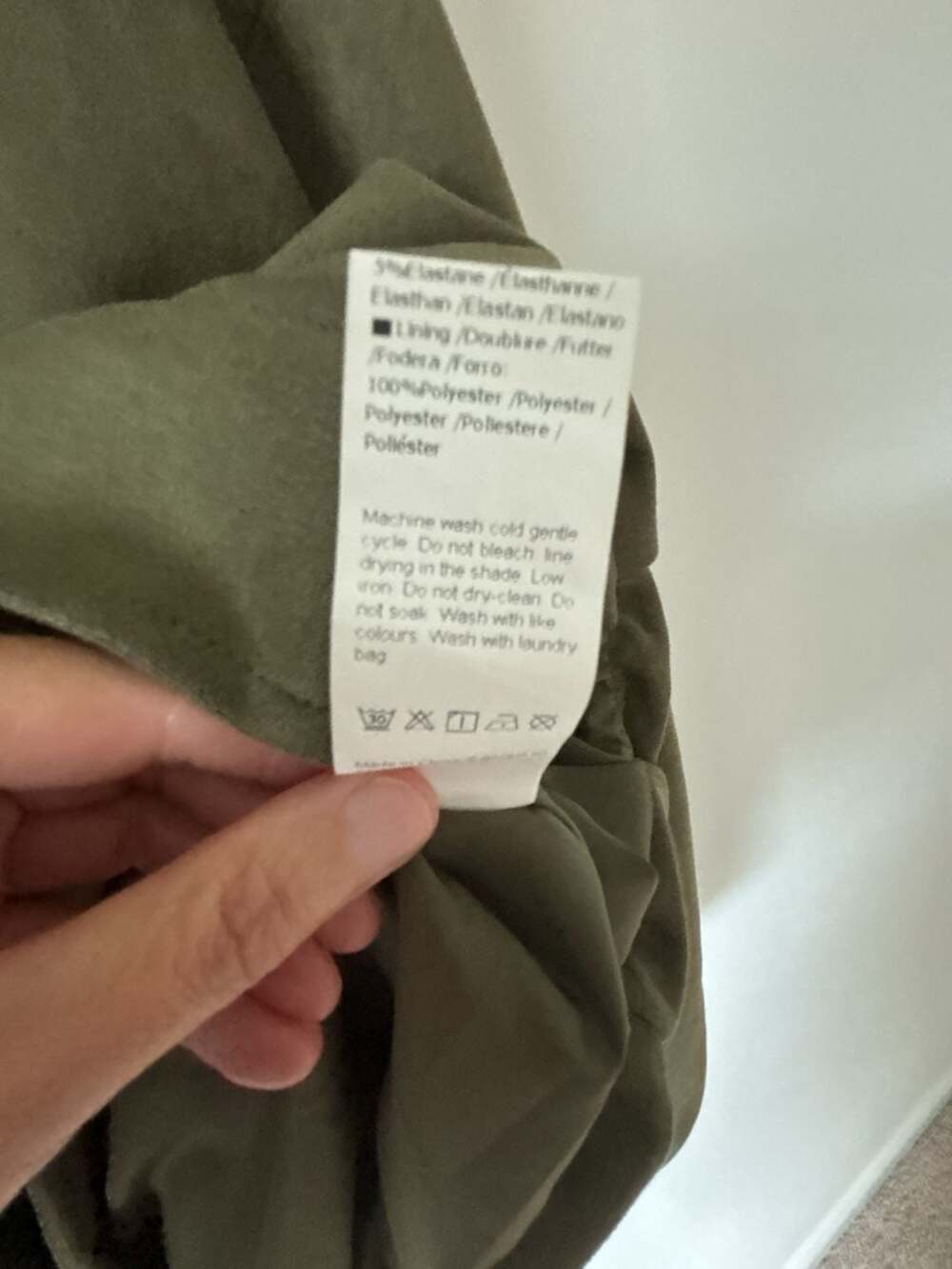 Cicy Bell Army Green Faux Suede Bomber Jacket - Picture 4 of 6